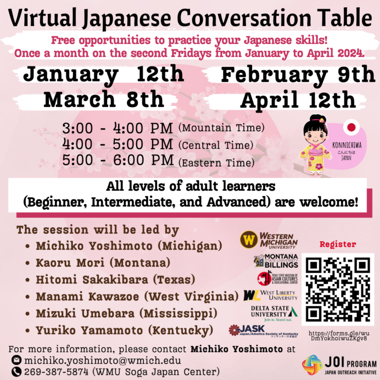 Read more about the article Virtual Japanese Conversation Table